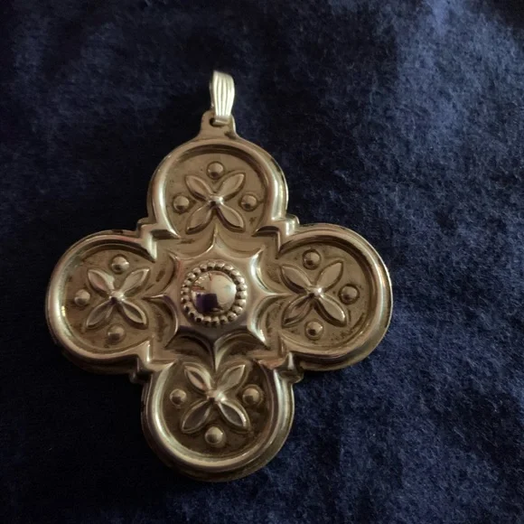 Older Cross Pendant -Sterling by REED & BARTON - Picture 3 of 3
